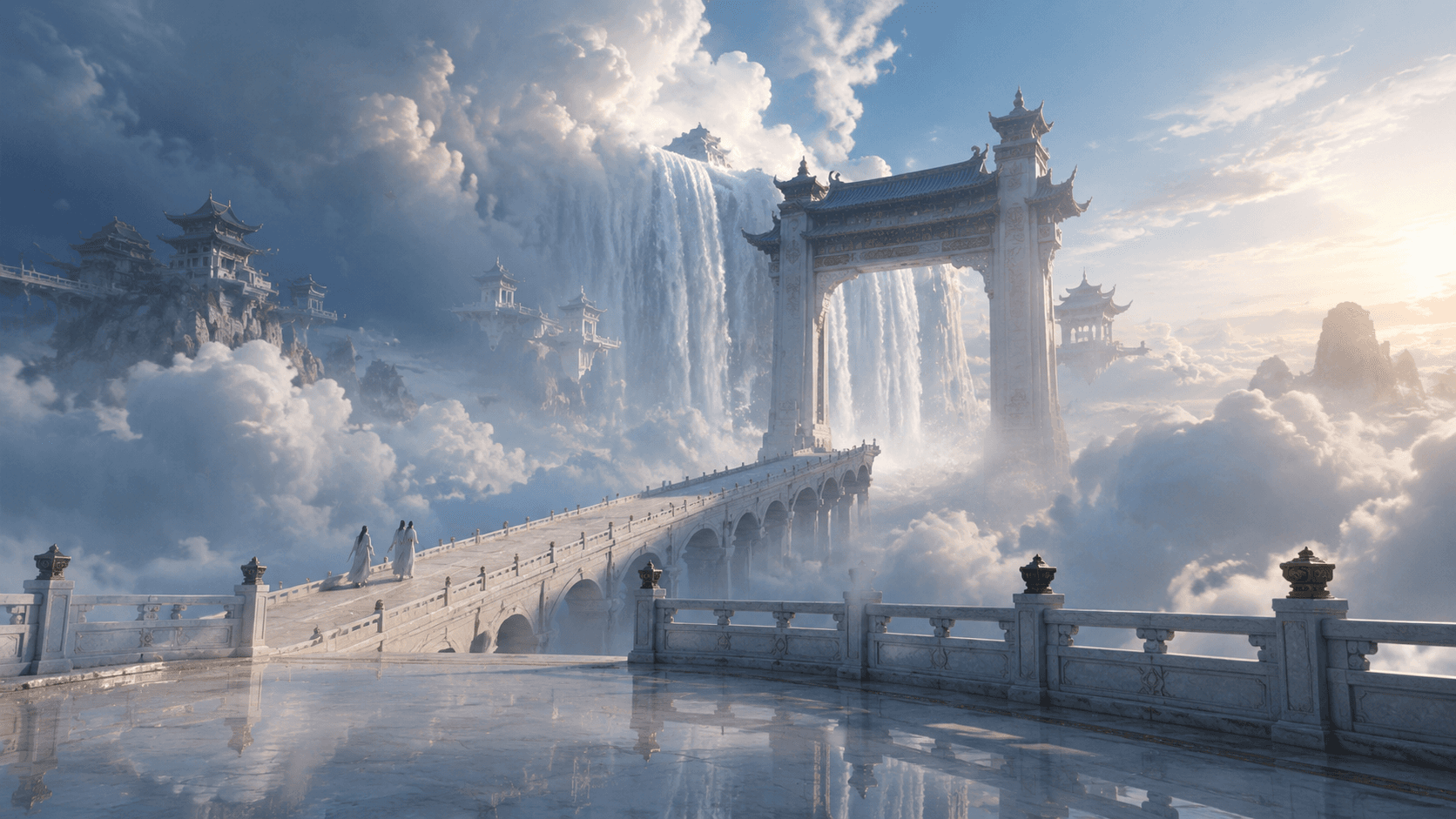 云海龙门与万丈天瀑