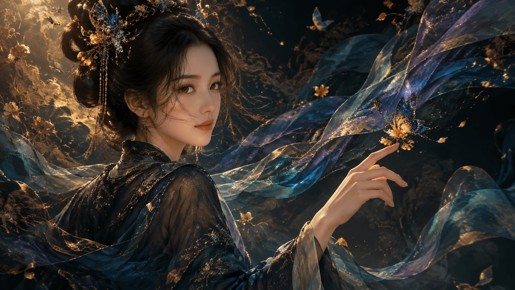 东方女性肖像